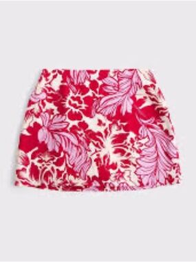 Abercrombie & Fitch Pink Floral Mini Skirt